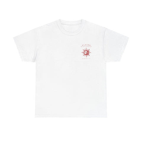 Sun Emblem Tee — "Alpina Swiss Bakery" Vintage Sun T-Shirt
