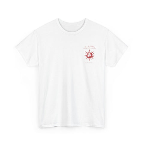 Sun Emblem Tee — "Alpina Swiss Bakery" Vintage Sun T-Shirt