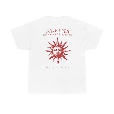 Sun Emblem Tee — "Alpina Swiss Bakery" Vintage Sun T-Shirt